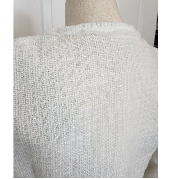 Raw Trim Split Hem Tweed like Overcoat or Blazer BNWOT - Picture 8 of 13